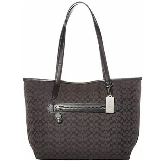 Coach Handbags - Coach Signature Jacquard Taylor Tote Bag NWOT